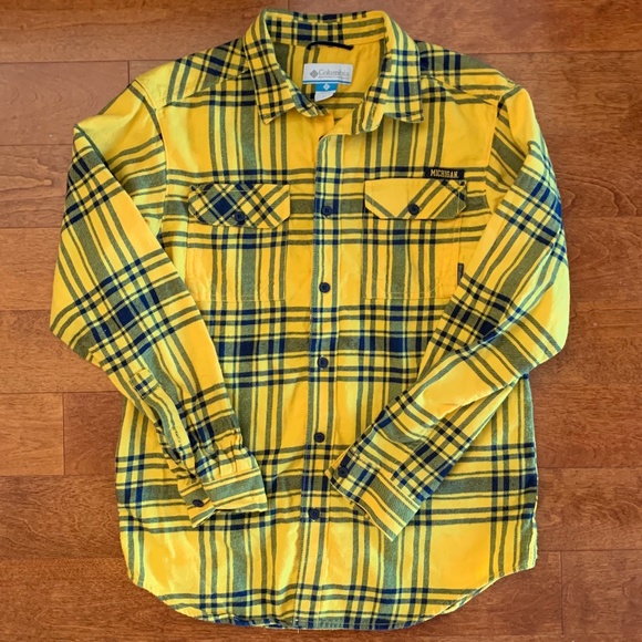 Columbia Other - LIKE NEW! Men's Columbia U of Michigan Flannel-SM